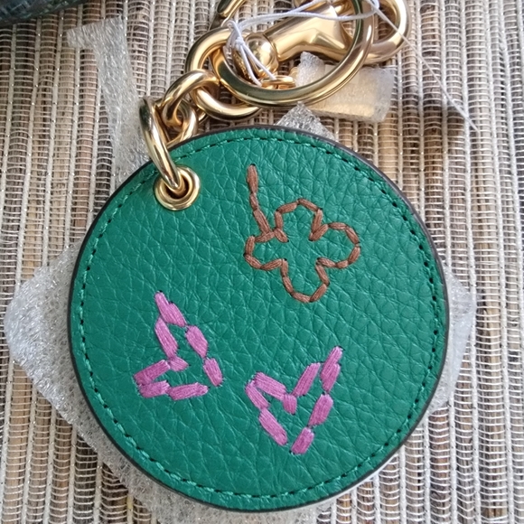 Coach Mirror bagcharm with embroidery - Picture 2 of 5